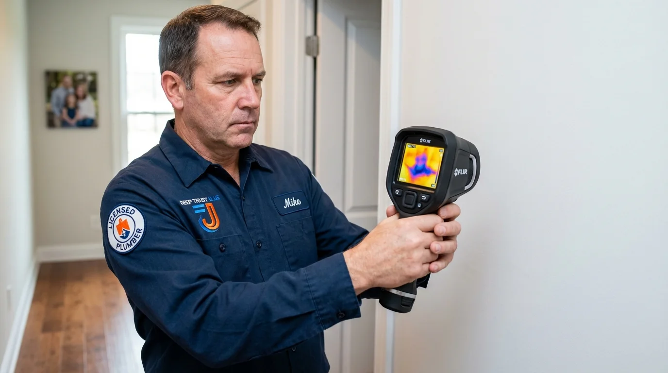 Thermal imaging leak detection by Johns Plumbing LLC in New Summerfield